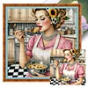 Kitchen Housewife - 11CT Stamped Cross Stitch - 50*50cm
