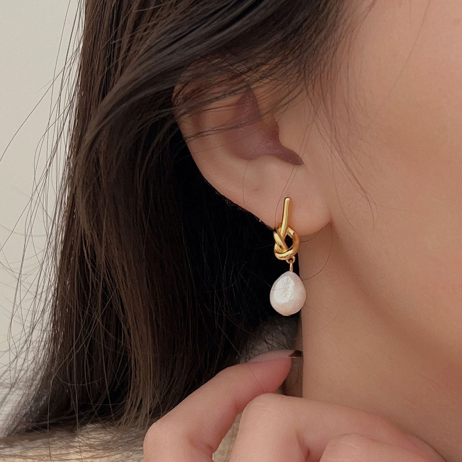 925 Sterling Silver Korean Chamfered Cube Text Letter Number Silver Electroplating Stud Earrings