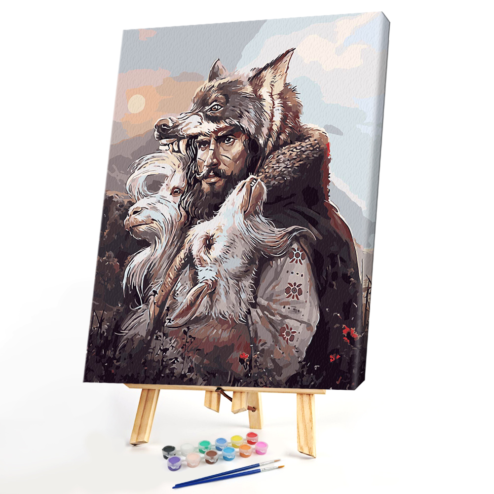 

40*50CM Paint By Numbers-Animals Man, 501 Original