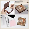 Wooden DIY Horse Diamond Painting Kit Note Box with 160 Papers for Office Desk