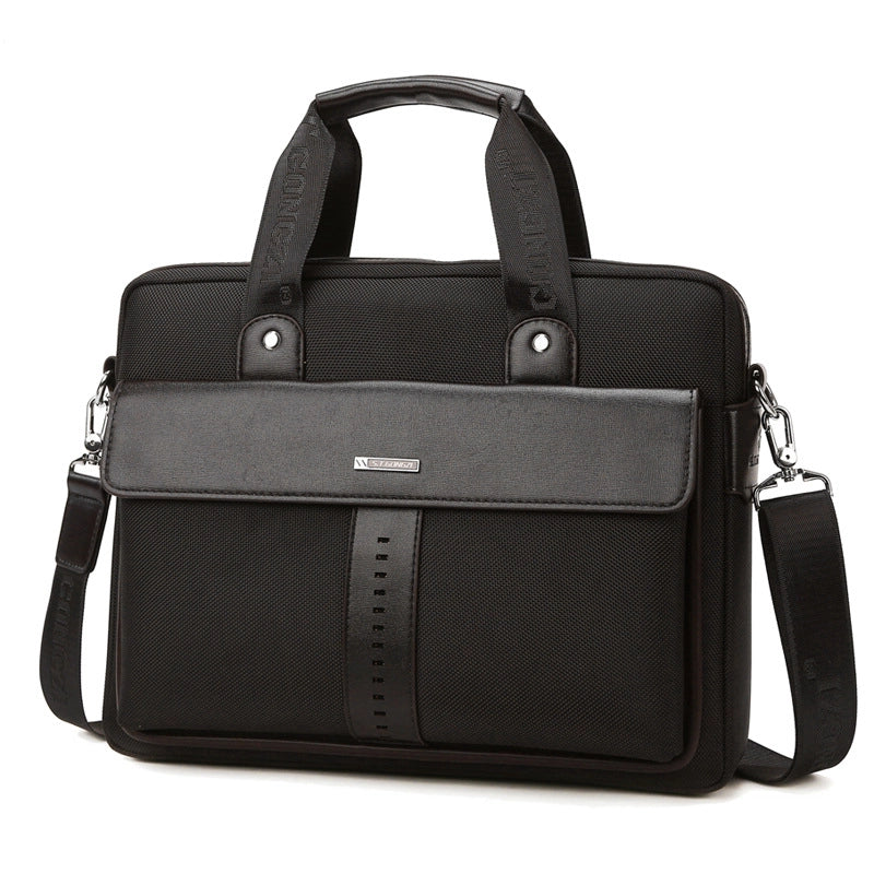 Business Men’s Briefcase Canvas Handbag Oxford Hand File Business Work Computer Bag Large Capacity Men’s Bag