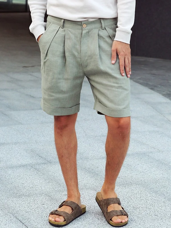 Mens linen shorts