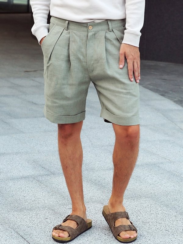 Mens linen shorts