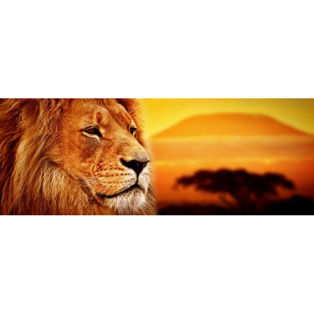 

Lion - Round Drill Diamond Painting - 80*30CM (Big Size), 501 Original