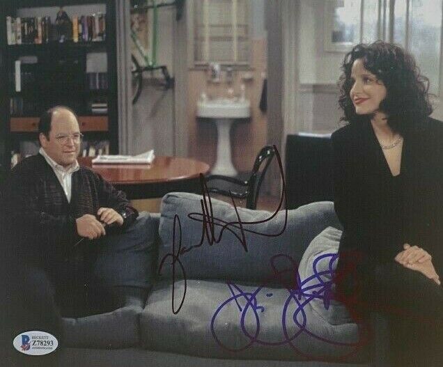 Jason Alexander Julia Louis-Dreyfus signed autographed 8x10 Photo Poster painting beckett COA