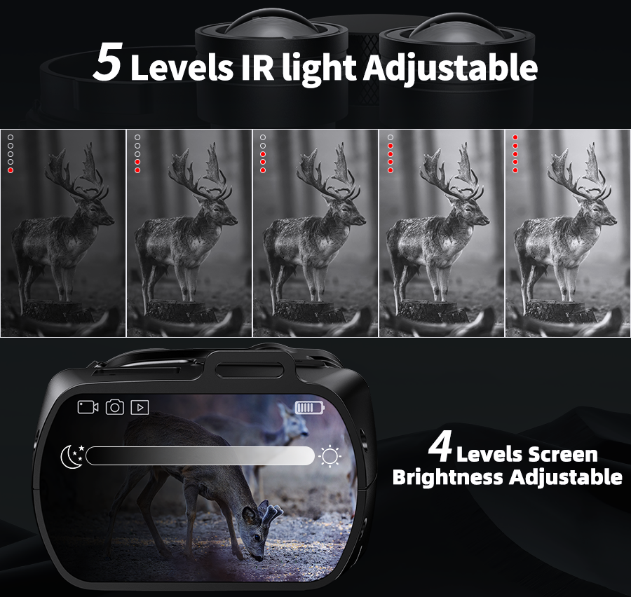 BekinTek WiFi Sync Night Vision Monocular Infrared Digital NVG Goggles Optical Zoom Rechargeable Binoculars IR Telescope Scope Full Dark Observing 24x Zoom 1080P Video Laser Positioning Support Crosshairs 4