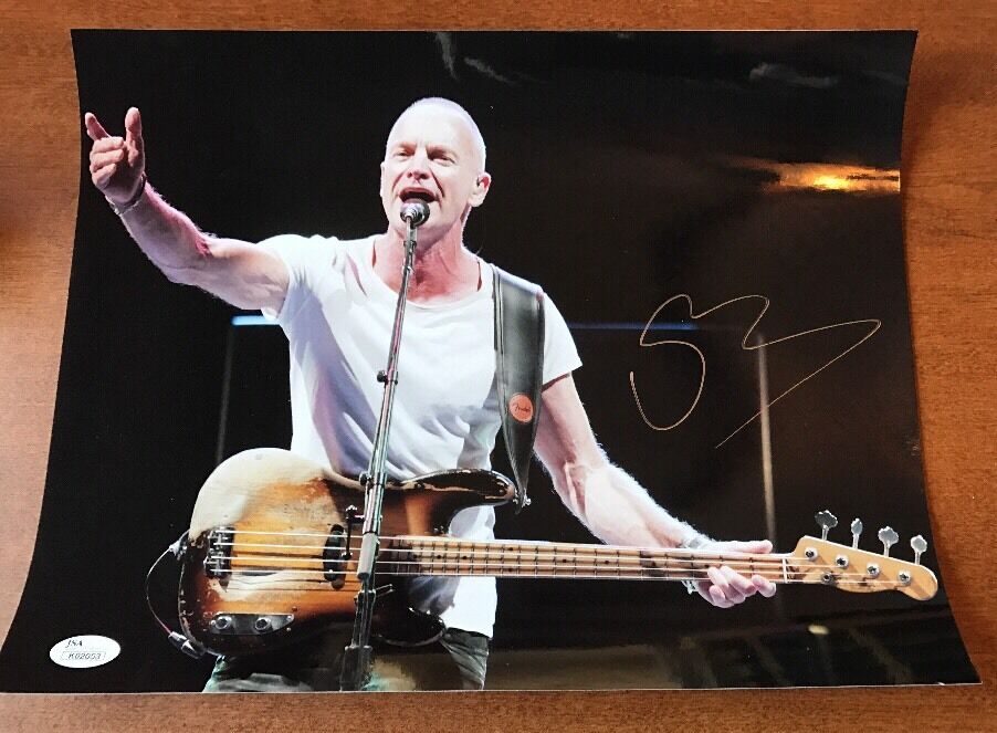 STING SIGNED 11X14 Photo Poster painting JSA AUTH AUTOGRAPHED JSA COA