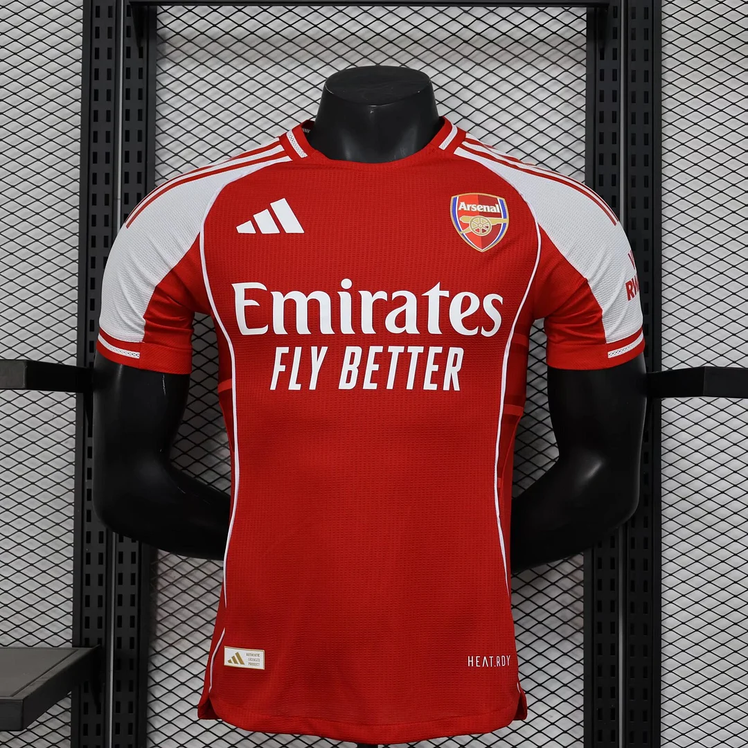 25/26 Arsenal Red Player Version Football T-Shirt Thai Quality