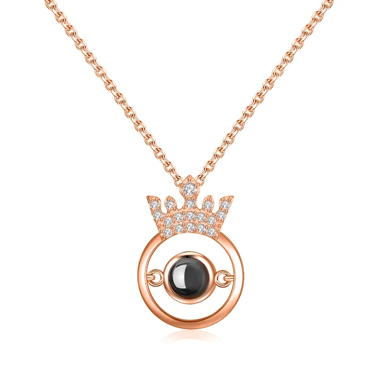 For Daughter - S925 Crown Dance Projective Necklace
