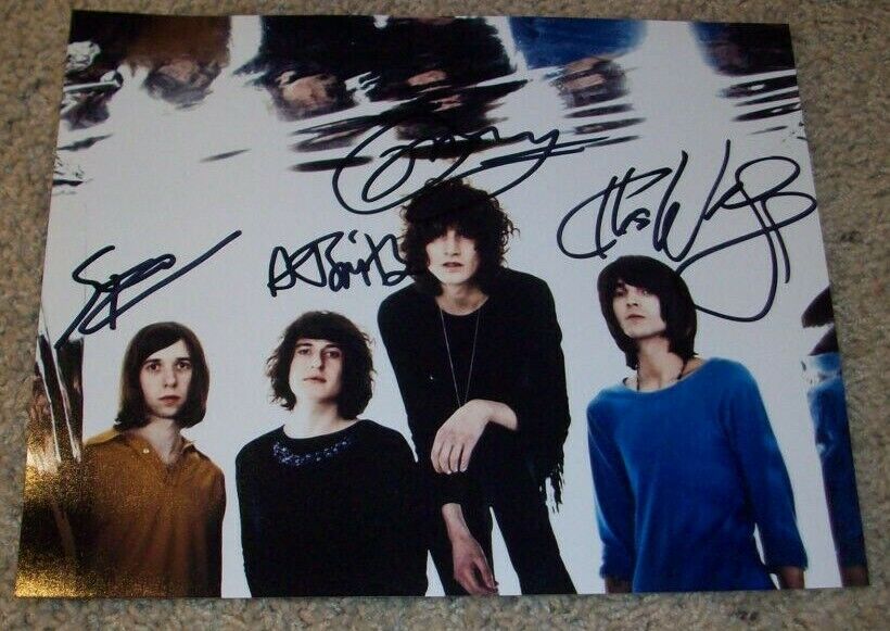 THE TEMPLES BAND SIGNED AUTOGRAPH 8x10 Photo Poster painting w/PROOF JAMES BAGSHAW +3