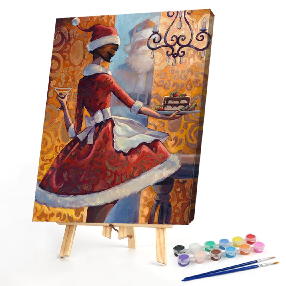 

40*50CM - Paint By Numbers - Big Dress Girl, 501 Original