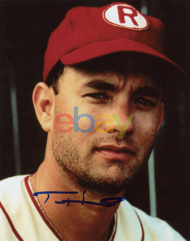 Tom Hanks Signed 8X10 A League of Their Own Photo Poster painting Auto Autographed reprint