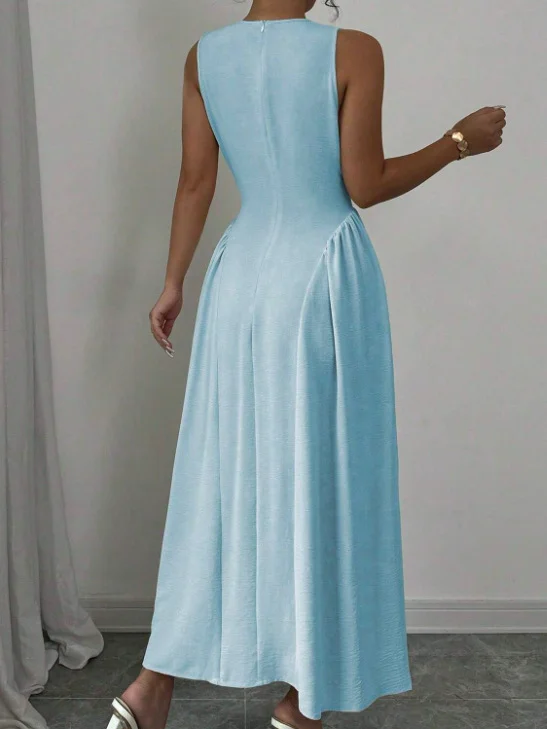 Nigikala Nigikala Women's Sleeveless Spring And Summer Thin Temperament Waist Dress