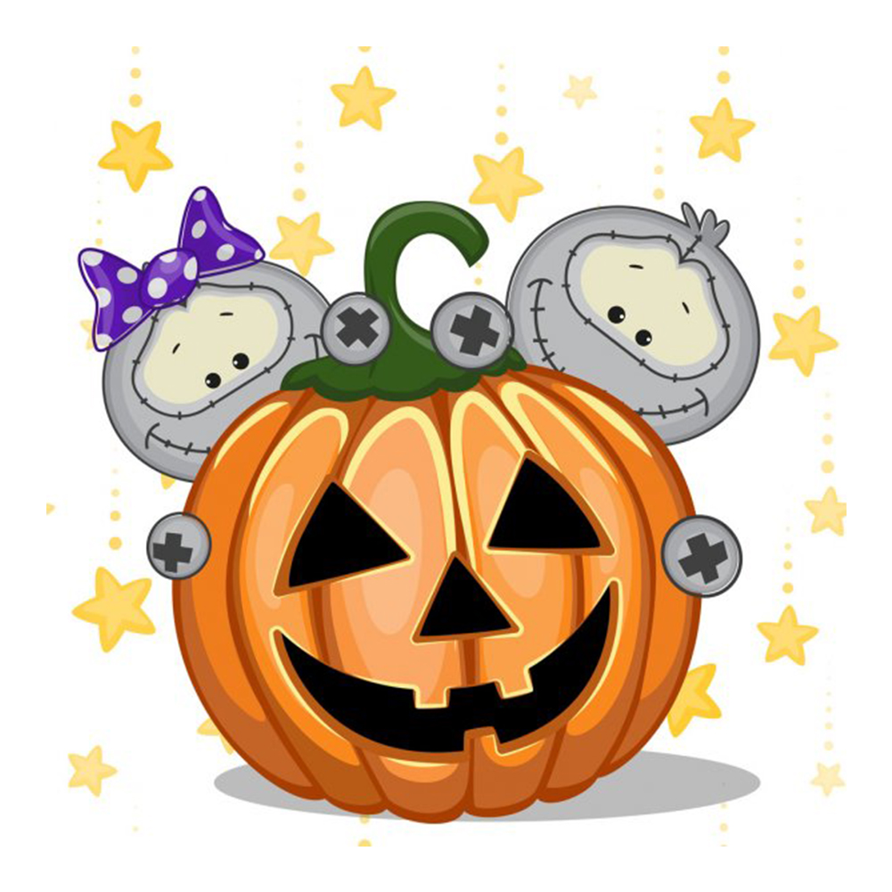 

Halloween Pumpkin - Round Drill Diamond Painting - 30*30CM, 501 Original