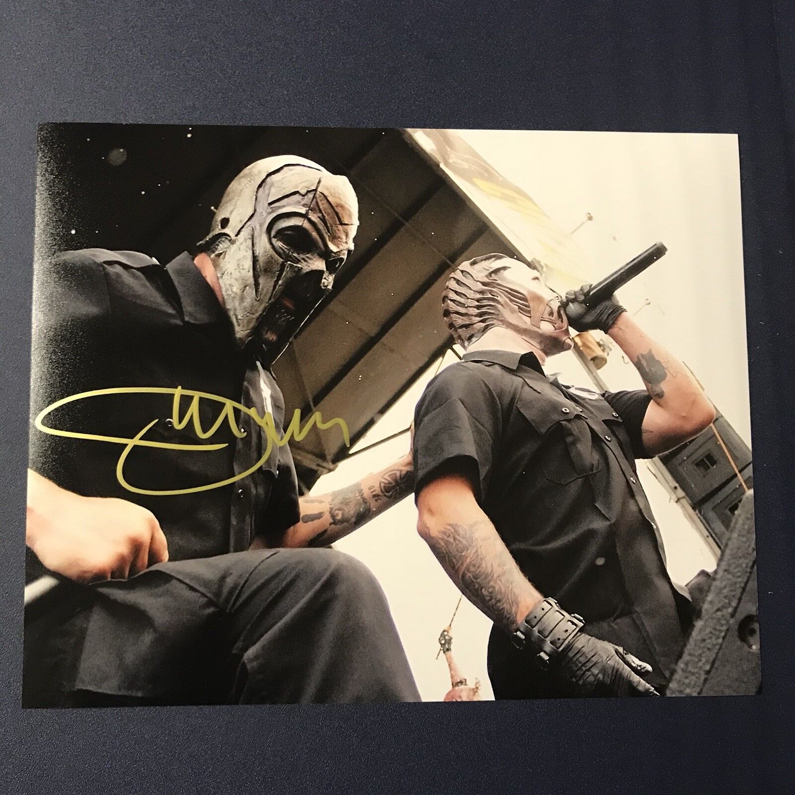 J-MANN JASON POPSON MUSHROOMHEAD BAND SIGNED 8x10 Photo Poster painting LEAD SINGER RARE COA