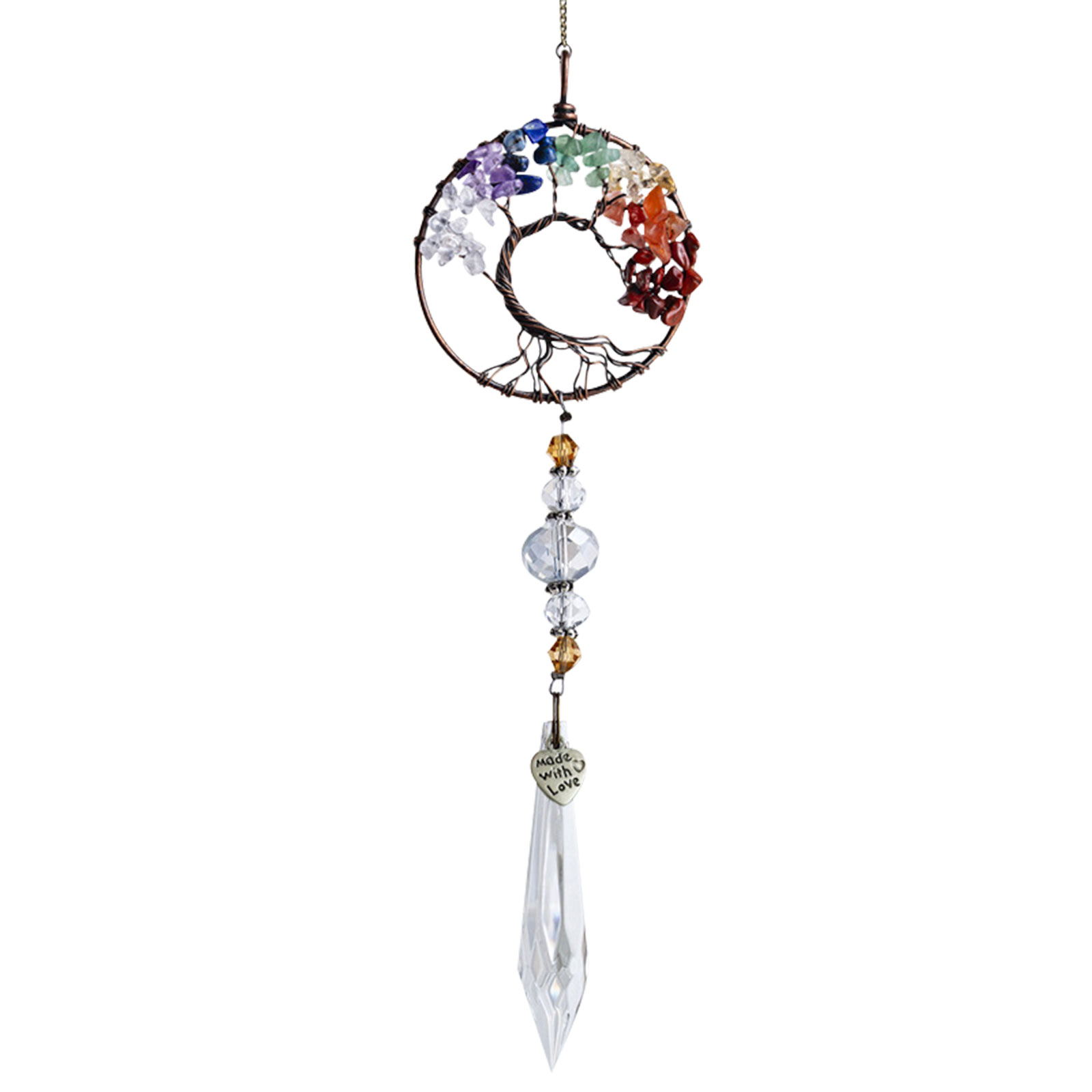 

Glass Crystal Ball Prism (Longevity Tree) - Art Crystal Suncatcher, 501 Original