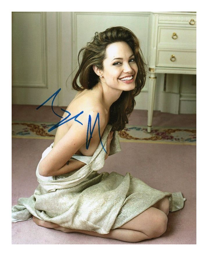 ANGELINA JOLIE AUTOGRAPHED SIGNED A4 PP POSTER Photo Poster painting PRINT 10