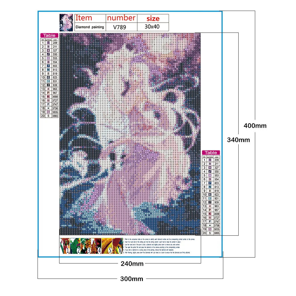 Diamond Painting - Full Round Drill - Cartoon Horse Angel(30*40cm)