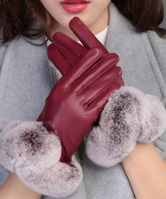 Winter Mulberry Warmth Versatile Plush And Thick Gloves