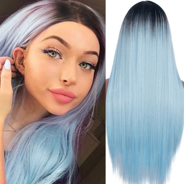 Jewtribute Hair®|Long Straight Wig Middle Part Cosplay Wig