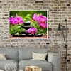 Diamond Painting -DIY Round Drill Phalaenopsis Zen Stone
