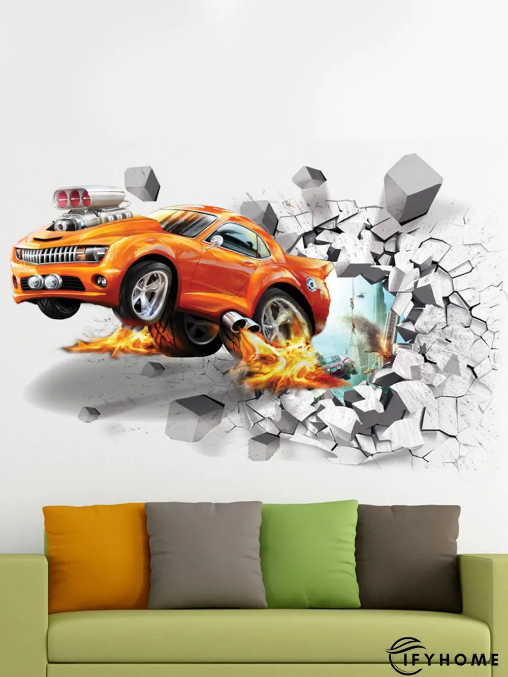 3D Creative Dinosaur Decorative Sticker Bedroom Wall Sticker | IFYHOME