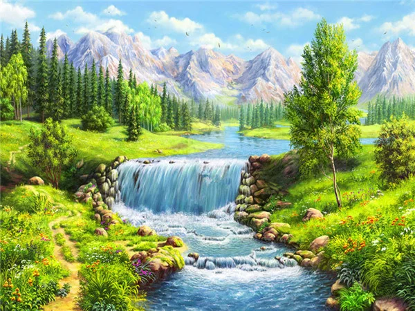 Diamond Painting - Full Round/Square Drill - Scenery(30*40 - 50*60cm)