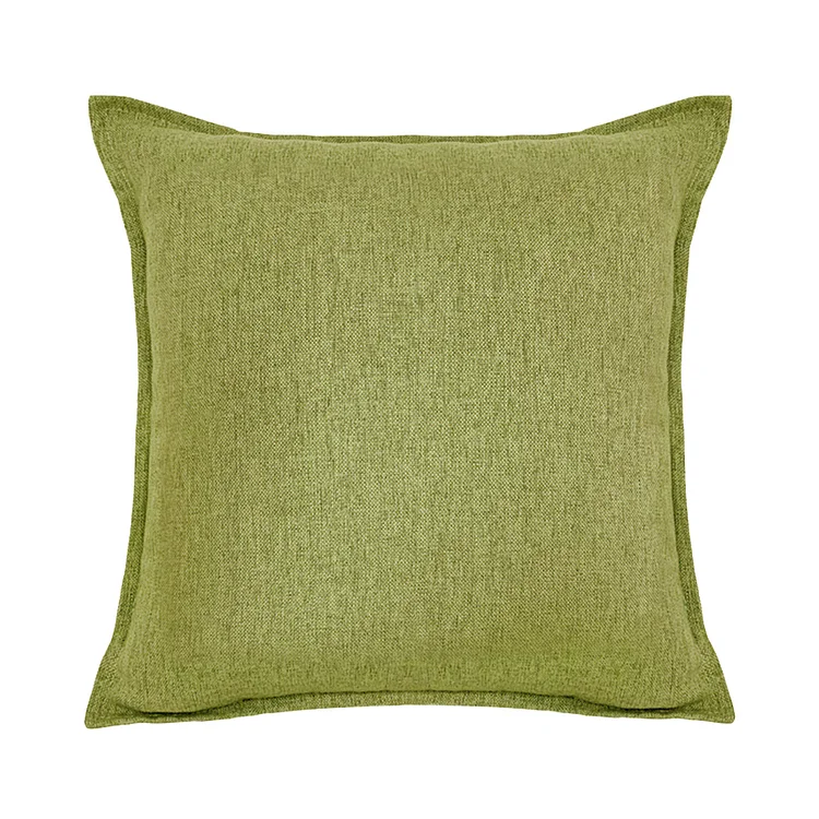 Cotton 14CT 2 Strand Flower Cross Stitch Throw Pillowcase 45x45cm (Green) gbfke