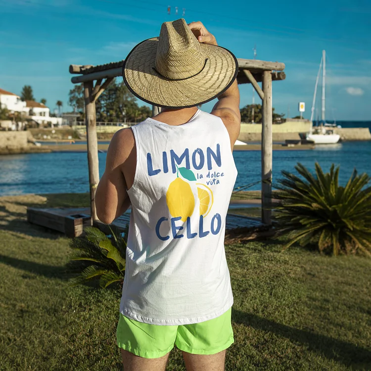 Limon Cello Printed Men's Vest