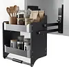 [US Local Warehouse] 2 Tier Pull Down Shelf Heavy Duty Cabinet Organizer for Kitchen Pots Pans