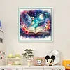 Tinker Bell In Books Disney-11CT Stamped Cross Stitch 50*50cm/19.69*19.69in