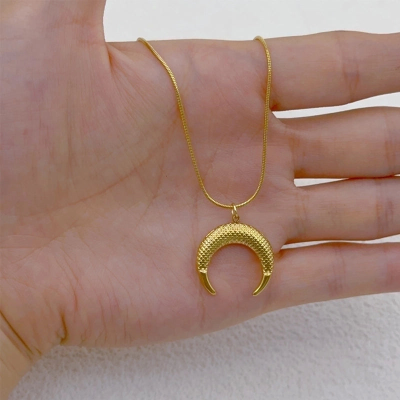 Casual Vacation Classic Style Dolphin Heart Shape 304 Stainless Steel Pendant Necklace