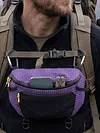 Outdoor Hiking Chest Bag Waterproof Multi-Functional Sports Backpack Large Capacity Waist Pack Hanging Pocket for Camping Cycling Running Hiking