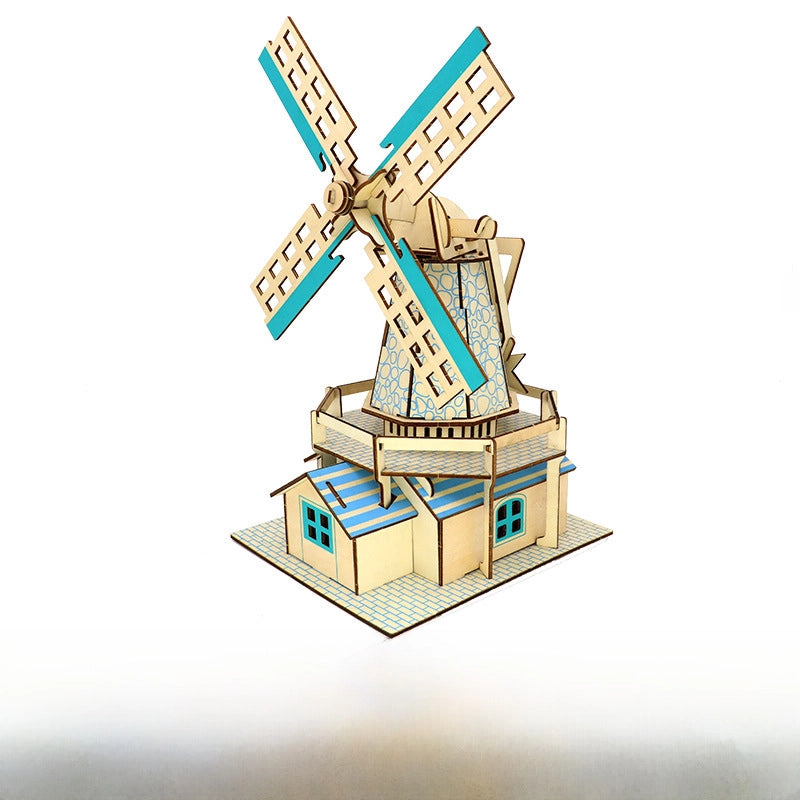 Stall Supply Children’s Wooden 3D Puzzle Adult Puzzle Christmas Building Handmade Educational Model Toy