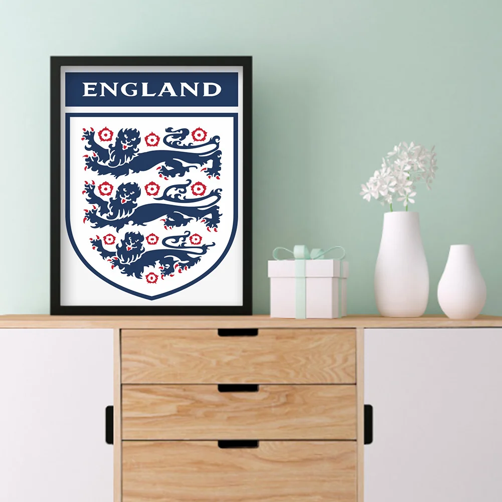 Diamond Painting - Full Round Drill - England FC(Canvas|30*40cm)