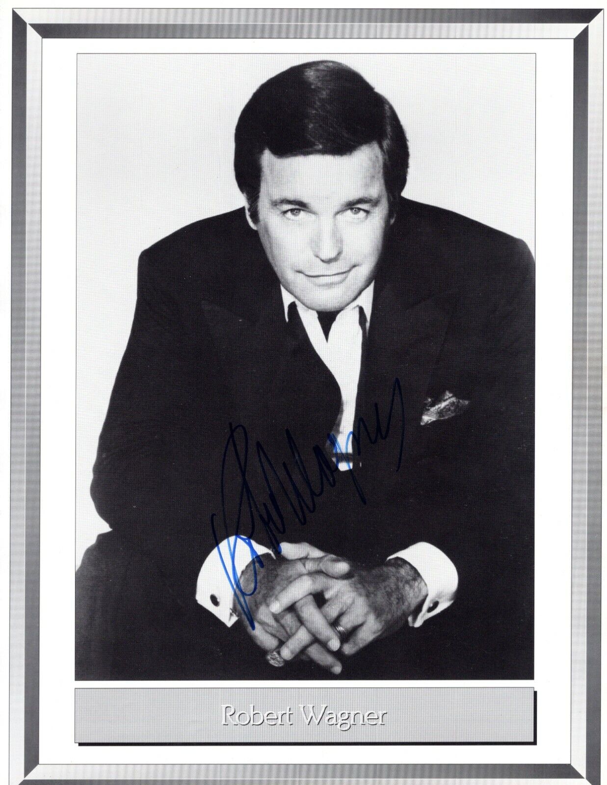 Robert Wagner Actor Hand Signed Autograph Magazine Page