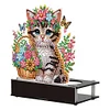 Blumenkorb Katze Kerzenhalter - 5d DIY Handwerk Ornament