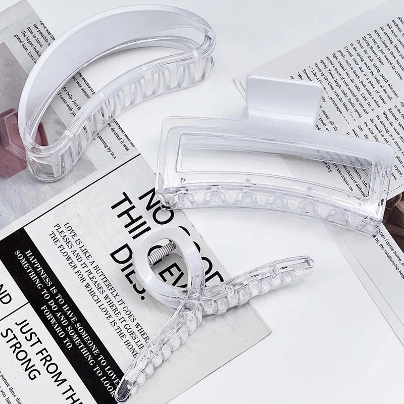 Women’s Basic Minimalist Geometric Square Plastic Hair Claws