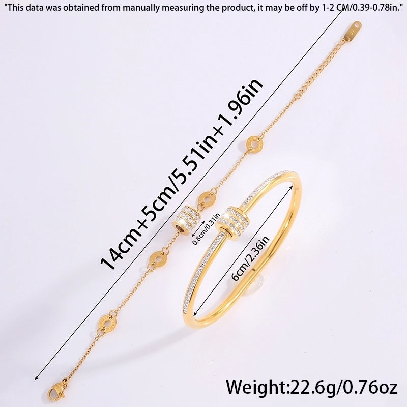 Elegant Luxurious Minimalist Solid Color 304 Stainless Steel Bracelets Bangle In Bulk