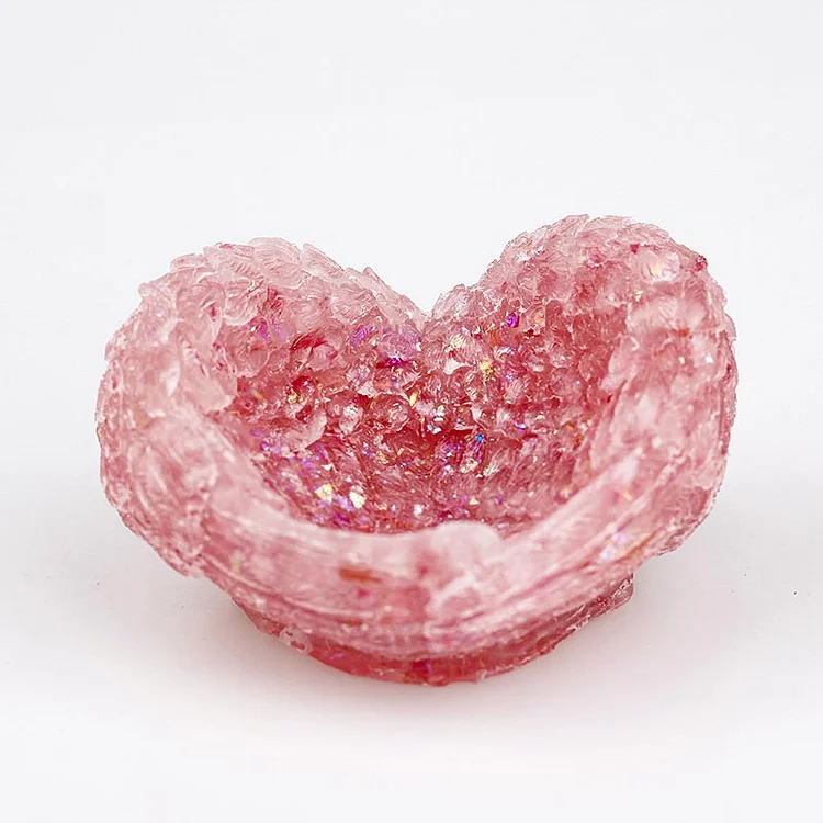 Pink Natural Crystal Aquamarine Reiki Decoration