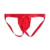 Men's Sexy Lingerie Thong G- Underwear Panties Erotic Ice Silk Leg Band Seduction Thongs