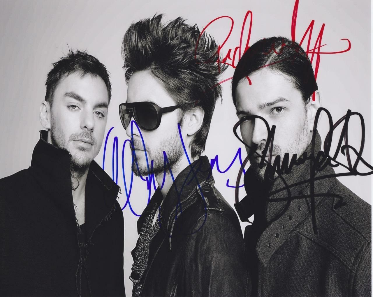 30 SECONDS TO MARS J.Leto, S.Leto AUTOGRAPH 10X 8