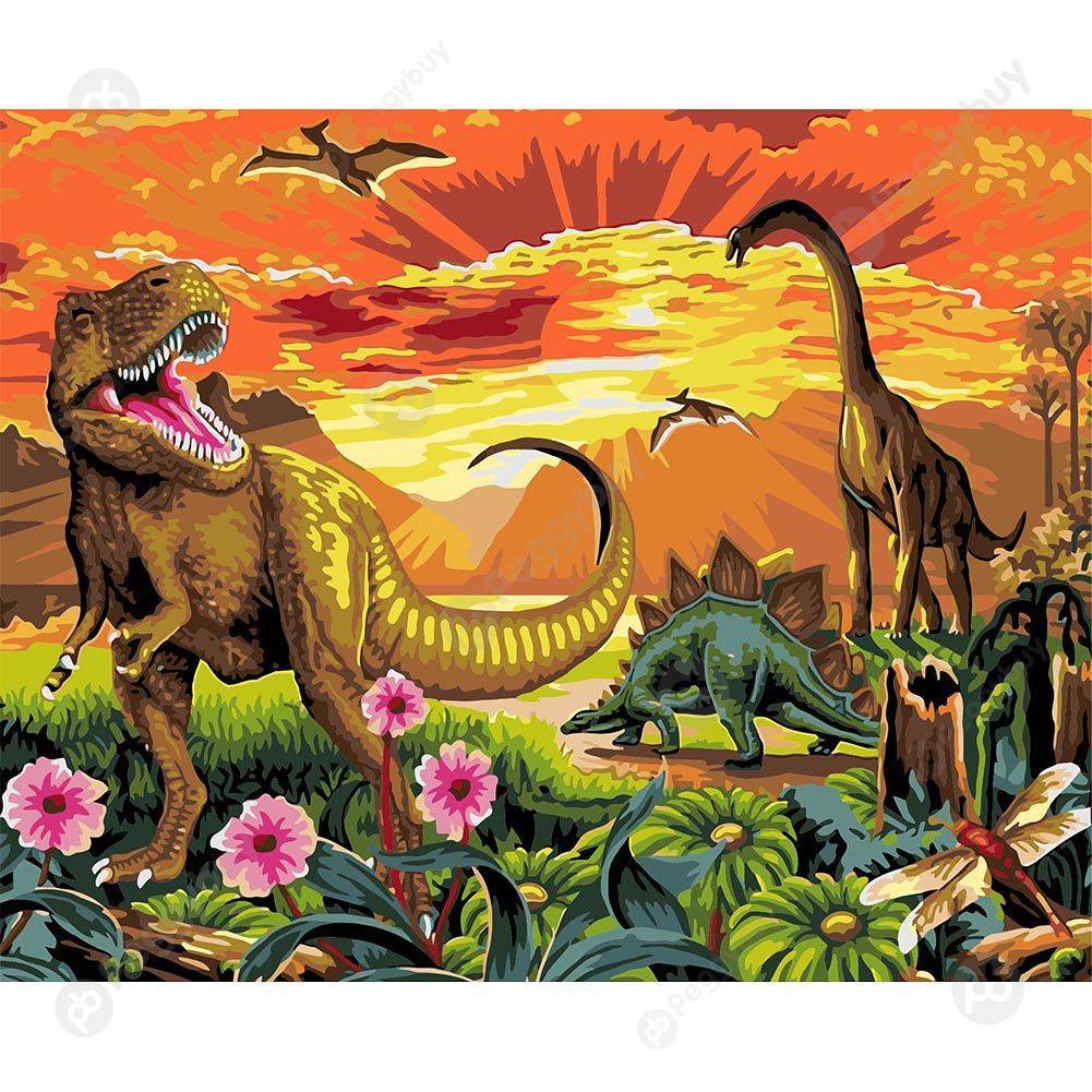 

40*50CM Paint By Numbers-Dinosaur, 501 Original