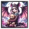 (Multi-Style) Girl-11CT Stamped Cross Stitch 50*50cm/19.69*19.69in
