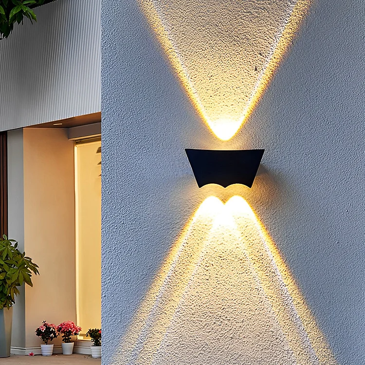 Creative Up and Down Lighting LED Waterproof Black Wall Washer Lights - Appledas