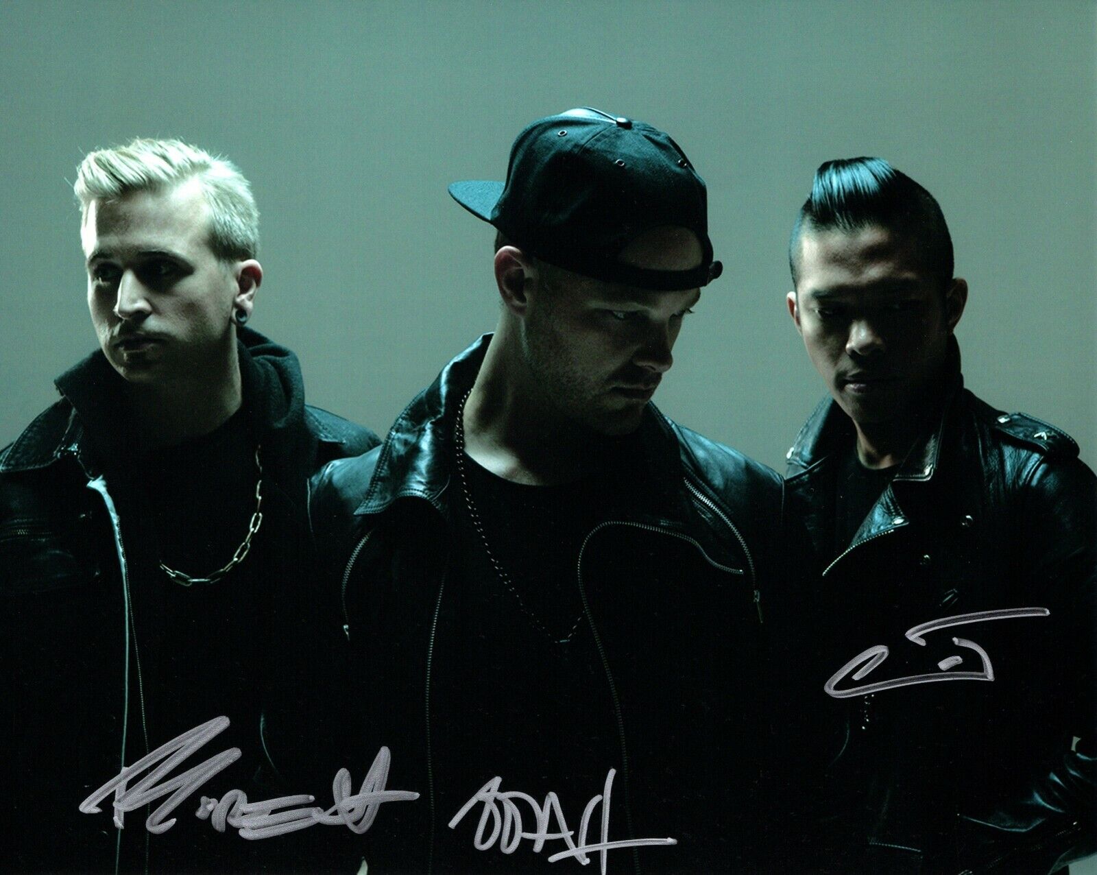 Glitch Mob Signed Autographed Group 8x10 inch Photo Poster painting ediT, Boreta, and Ooah + COA