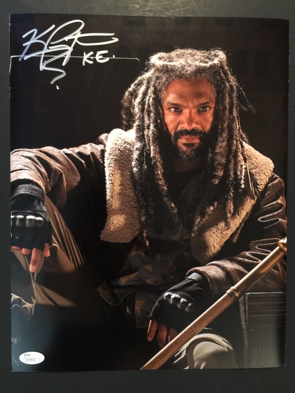 Khary Payton King Ezekiel JSA The Walking Dead Autograph Signed Photo Poster painting