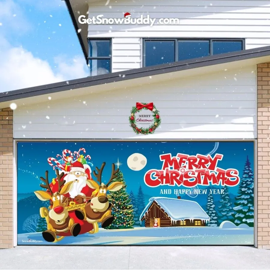 SnowBuddy Garage Door Covers Christmas 2024 Buy 2 Free Shipping