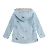 Kid Baby Girls Zipper Embroidered Hooded Jacket  Casual Coats
