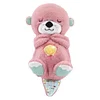 Soothe and Snuggle Otter with Music Lights Portable Plush Baby Toy for Infants